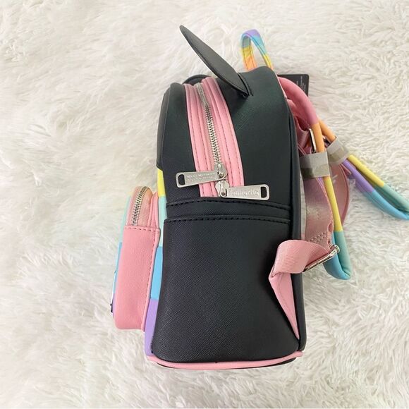 Loungefly Disney Mickey Mouse Pastel Rainbow Mini Backpack 🌈 - Picture 6 of 9